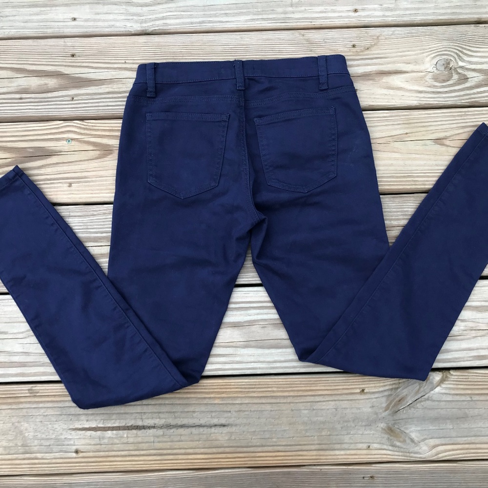 Forever 21 Women Legging Jeans Navy Blue Skinny St - Picture 6 of 8